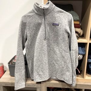 Patagonia 1/4 Zip fleece pullover Gray size medium